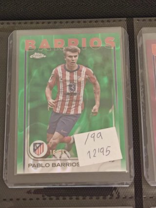 Numerada Pablo Barrios Rookie Atlético de Madrid