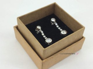 pendientes oro 18k con piedra con circonita