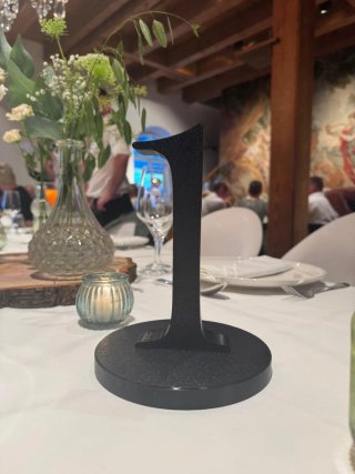 Meseros Números de Mesa Boda Eventos 3D