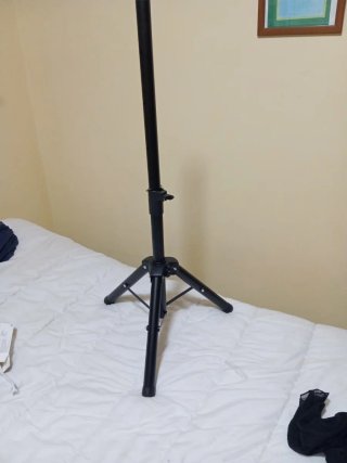 Trípode para altavoz/fotografía negro