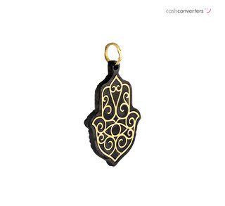colgante oro 18k con piedra con onix