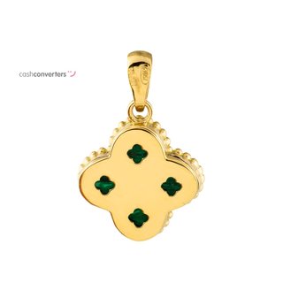 colgante oro 18k con piedra con circonita