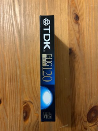 Cinta VHS TDK E-HG120 Hi-Fi Extra High Grade