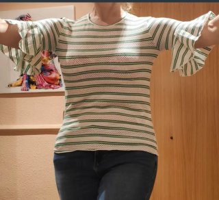 Blusa calada S rayas