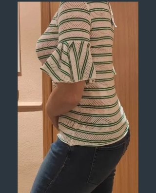 Blusa calada S rayas