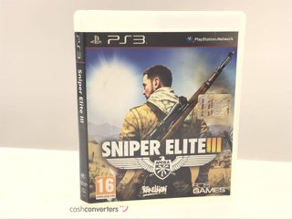 sniper elite iii ps3