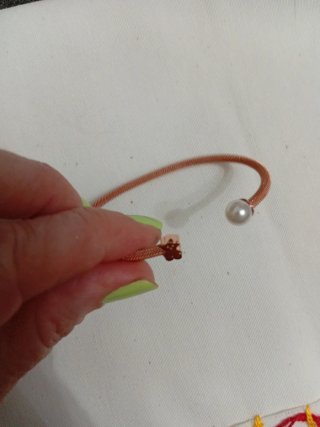 Pulsera Tous Plata 925 Baño Oro Rosa Perla,