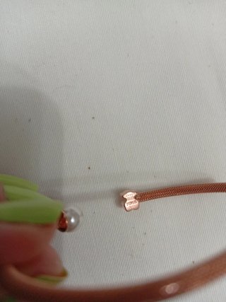 Pulsera Tous Plata 925 Baño Oro Rosa Perla,