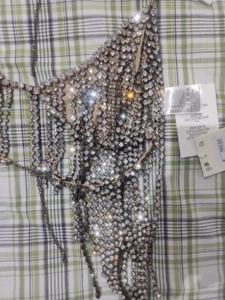 Top H&M Stella McCartney con Cristales Talla M