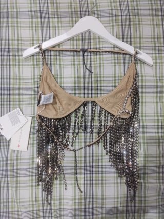 Top H&M Stella McCartney con Cristales Talla M