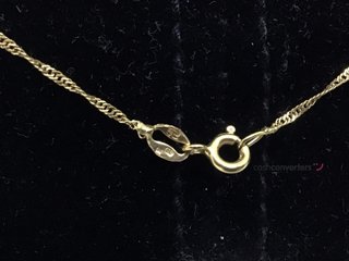 cadena oro 18k 28cm