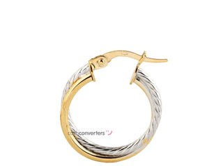 argollas oro 18k