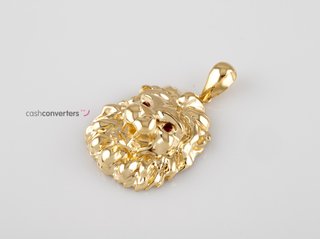 colgante oro 18k con piedra con circonita