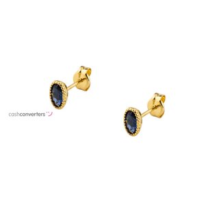 pendientes oro 18k con piedra con circonita