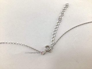 cadena plata 925mm con piedra con circonita 19 2.5cm