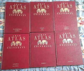 Colección completa de Gran Atlas Universal.