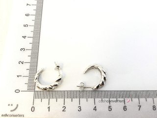 pendientes plata 925mm