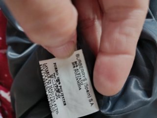 Vestido Burberry Gris Largo