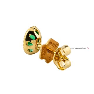 pendientes oro 18k con piedra con circonita