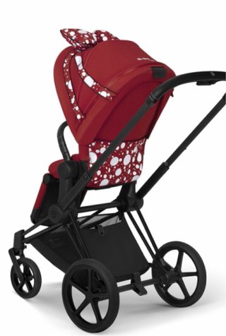 Silla de paseo Cybex, roja y blanca