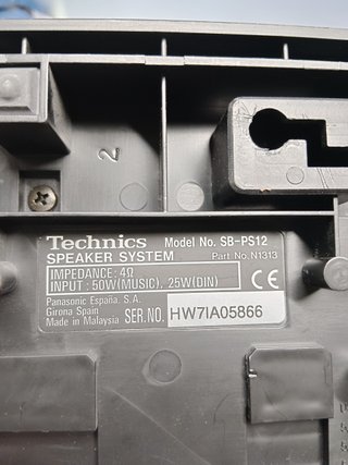 3 Altavoces TECHNICS SB-PC12 centrales, buen estado