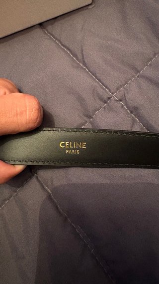 Cinto Celine Preto Dourado