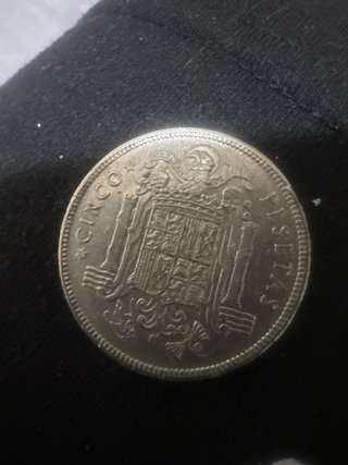3 Monedas 5 Pesetas Francisco Franco