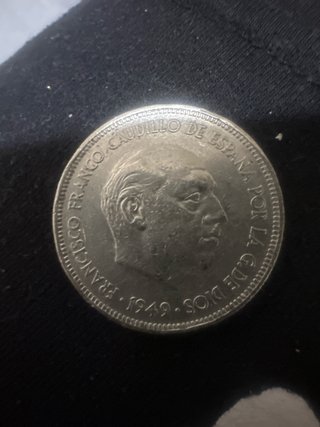 3 Monedas 5 Pesetas Francisco Franco