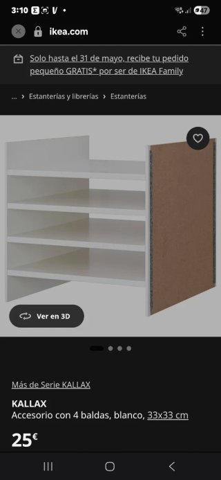 Accesorio Kallax blanco