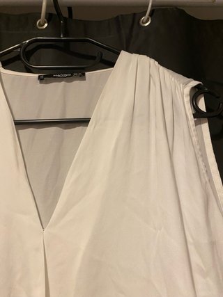 Blusa Mango Blanca Talla L