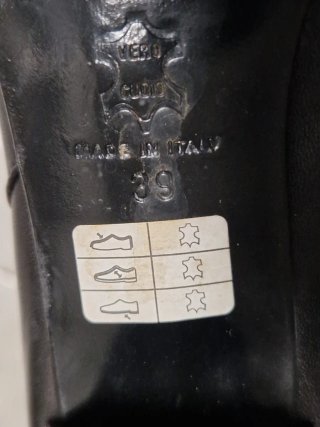 Stivali Velluto Vera Pelle Neri Tg 39
