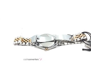 reloj pulsera señora parfois redondo bicolor con pulsera de acero 32mm