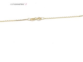 collar oro 18k con piedra con diamante de laboratorio 20cm