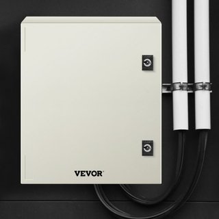 Caja de Fibra de Vidrio NEMA, 40x30x20 cm Caja Eléctrica de Fibra de Vidrio NEMA 4X, Impermeable y a Prueba de Polvo IP66, Caja de Conexiones Eléctricas para Interiores/Exteriores, con Placa de Mo...