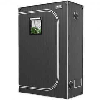 Tienda de Cultivo 2x4, 122 x 61 x 183 cm, Tienda de Cultivo Hidropónica de Mylar 2000D de Alta Reflectividad con Ventana de Observación, Bolsa de Herramientas y Bandeja de Suelo para el Cultivo de...