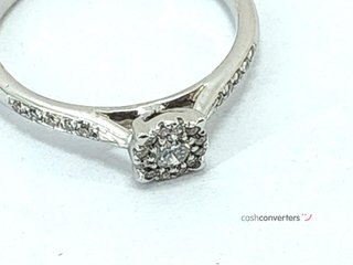 anillo oro 18k con piedra con diamante