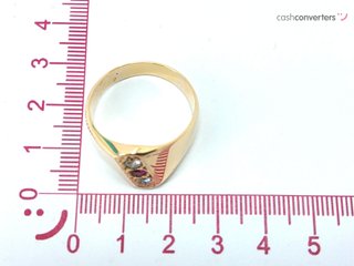 anillo oro 18k con piedra con diamante,rubi