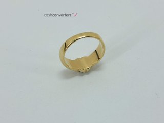 anillo oro 18k con piedra con circonita