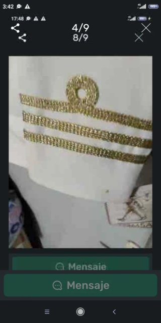 Traje de Comunión Blanco con Dorado