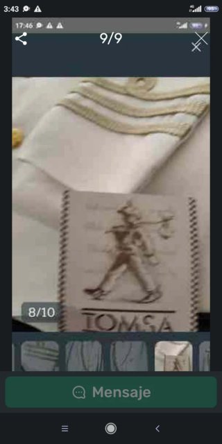 Traje de Comunión Blanco con Dorado