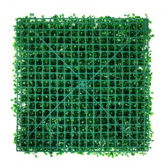 Panel de Boxwood Artificial UV 24PCS Paneles de Seto de Boxwood Pared de Césped Artificial 10"x10" 4 cm Pared de Césped Verde Seto Falso para Decoración Cerca de Privacidad Interior Exterior Jardí...