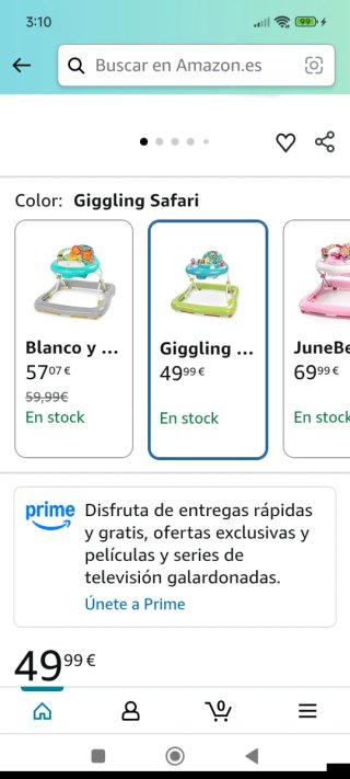 Andador Plegable Bebé Bright Starts Giggling Safar