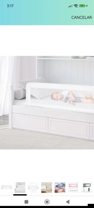 Barrera Cama Asalvo 150cm Blanco