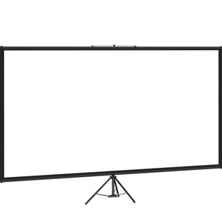 Pantalla de Proyector Tripode con Soporte de 80 pulgadas 16:9 Pantalla de Proyección 4K HD Soporte Sin Arrugas Altura Ajustable Pantalla Portátil para Proyector Interior y Exterior para Películas,...