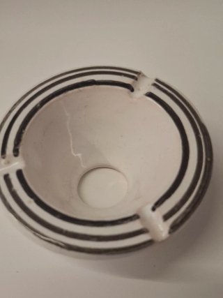 Posacenere vintage terracotta smaltata