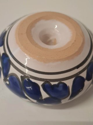 Posacenere vintage terracotta smaltata