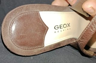 Sandali Geox Cuneo in Pelle Marrone