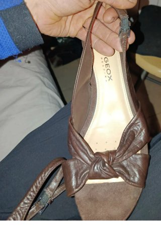 Sandali Geox Cuneo in Pelle Marrone