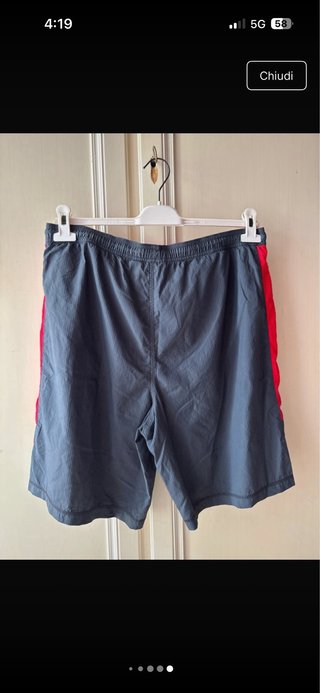 Costume Adidas uomo grigio e rosso