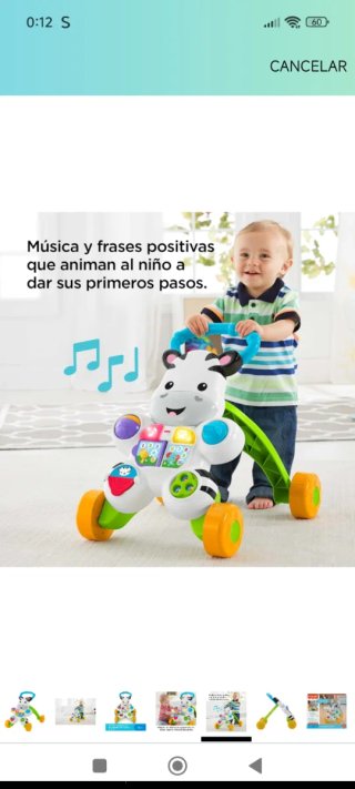 Correpasillos Cebra Fisher-Price +6 meses